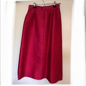 Pink evening long skirt